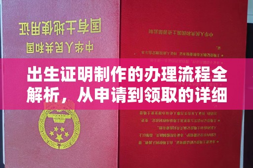 江苏出生证明制作的办理流程全解析，从申请到领取的详细指南
