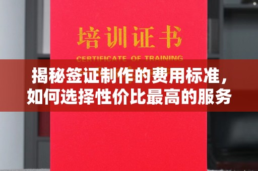 江苏揭秘签证制作的费用标准，如何选择性价比最高的服务？