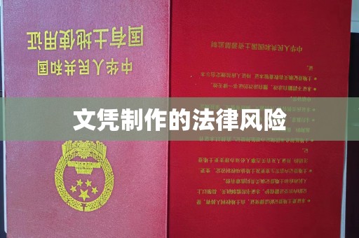 江苏文凭制作的法律风险