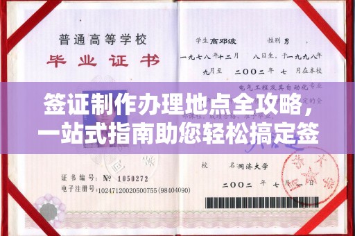 江苏签证制作办理地点全攻略，一站式指南助您轻松搞定签证