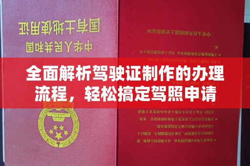 江苏全面解析驾驶证制作的办理流程，轻松搞定驾照申请