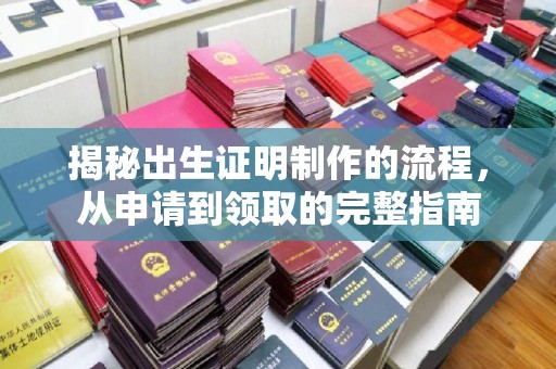 江苏揭秘出生证明制作的流程，从申请到领取的完整指南