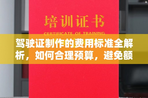 江苏驾驶证制作的费用标准全解析，如何合理预算，避免额外支出